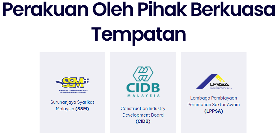 Perakuan oleh pihak berkuasa tempatan — organisasi yang memberikan kelulusan untuk projek pembinaan